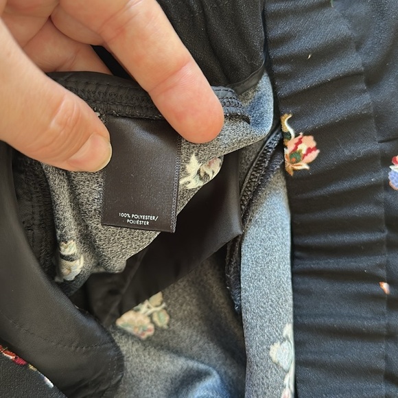 Ann Taylor The Fluid Straight Leg Floral Pants Elastic Waist Trousers Large Tall - Picture 5 of 10